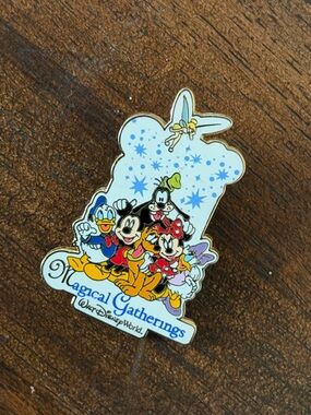 Disney Multicolor Character Pin — White, Yellow, Red, Blue & Black